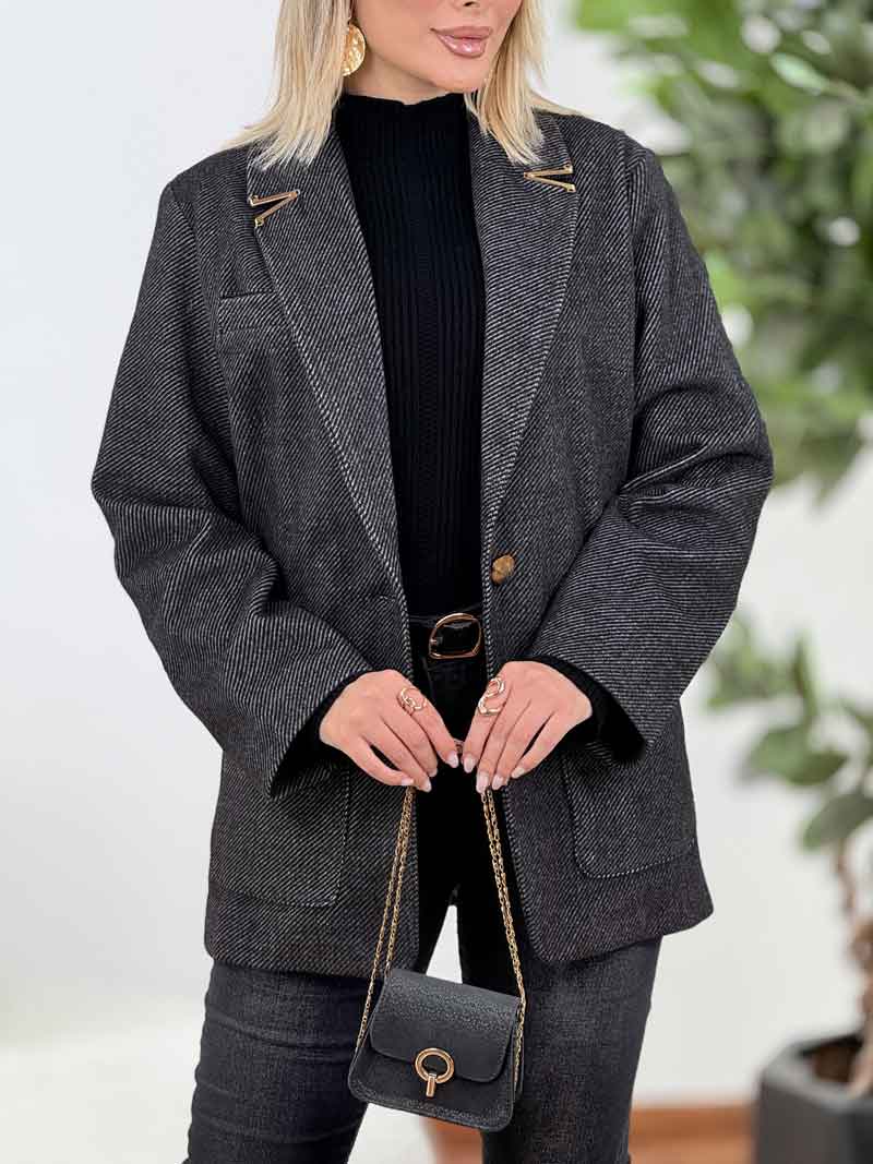 پالتو آستین سه دکمه یسنا کد 8587