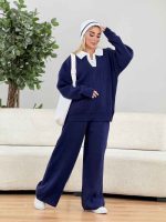 ست بافت و شلوار کلاه دار کد 8549 - تصویر 18