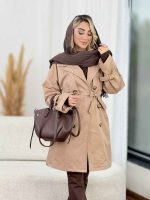 بارانی بلند ملیکا کد 8511 - تصویر 19
