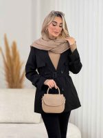 بارانی ژیله دار چهاردکمه کد 8409 - تصویر 9