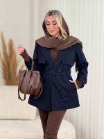 بارانی ژیله دار چهاردکمه کد 8409 - تصویر 17