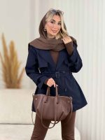 بارانی ژیله دار چهاردکمه کد 8409 - تصویر 19