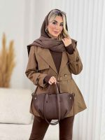 بارانی ژیله دار چهاردکمه کد 8409 - تصویر 18