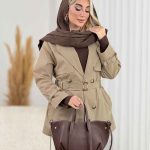 بارانی ژیله دار چهاردکمه کد 8409