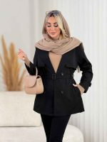 بارانی ژیله دار چهاردکمه کد 8409 - تصویر 6