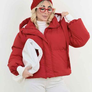 کاپشن کلاه دار ژیوا کد 8578